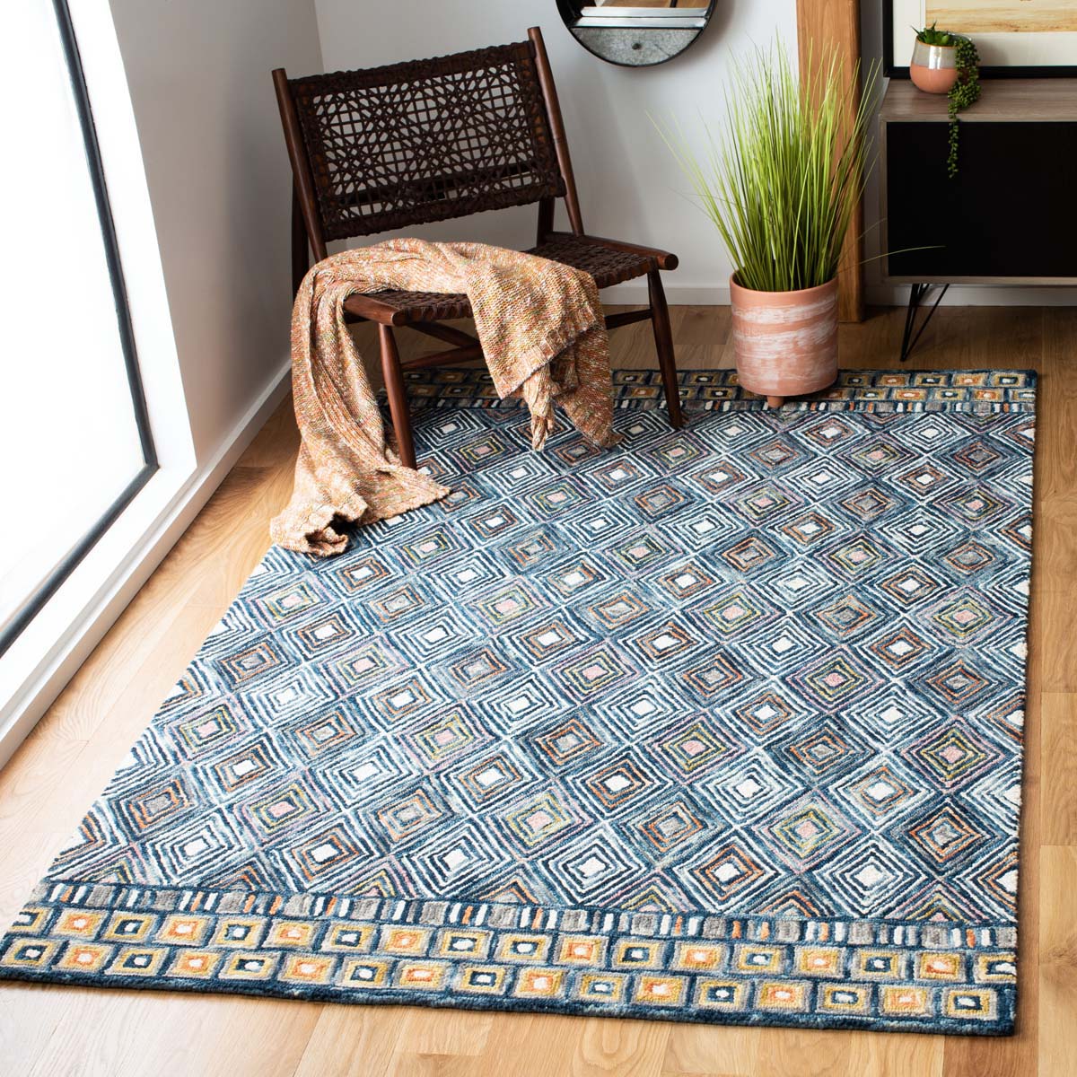 Safavieh Aspen 810 Rug, APN810 - Blue / Gold