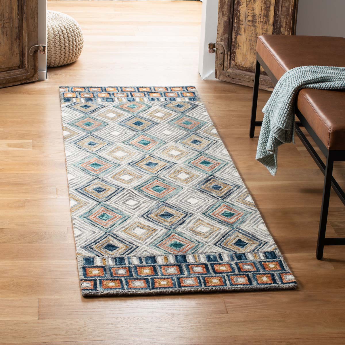Safavieh Aspen 810 Rug, APN810 - Green / Gold