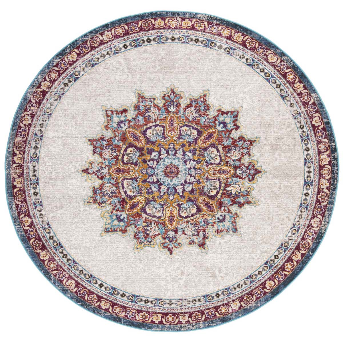 Safavieh Aria 103 Rug, ARA103 - Ivory / Navy