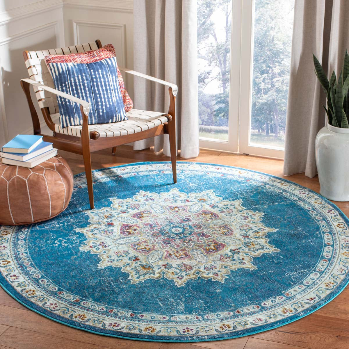 Safavieh Aria 103 Rug, ARA103 - Navy / Ivory