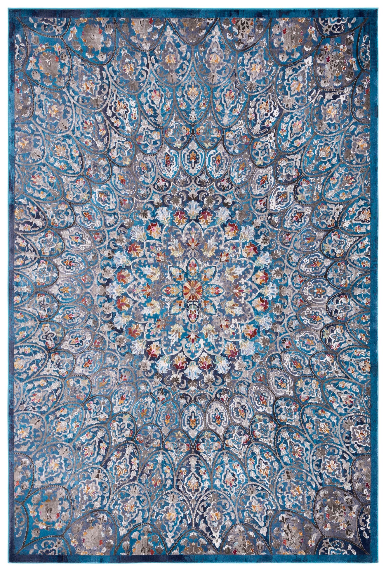 Safavieh Aria 112 Rug, ARA112 - Navy / Gold