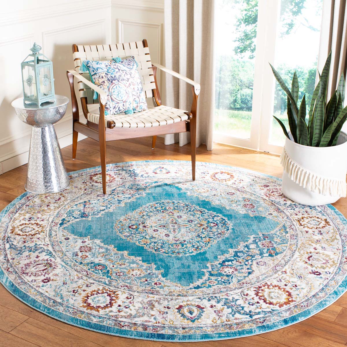 Safavieh Aria 116 Rug, ARA116 - Ivory / Navy