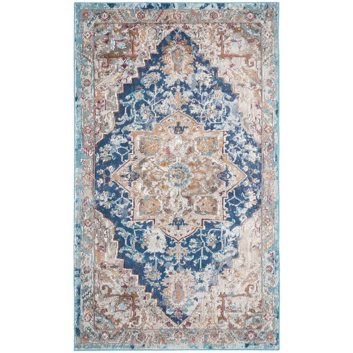 Safavieh Aria 119 Rug, ARA119 - Blue / Beige