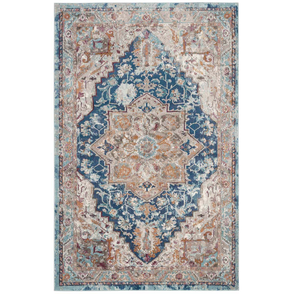 Safavieh Aria 119 Rug, ARA119 - Blue / Beige