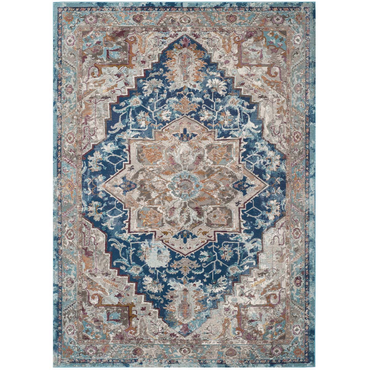 Safavieh Aria 119 Rug, ARA119 - Blue / Beige