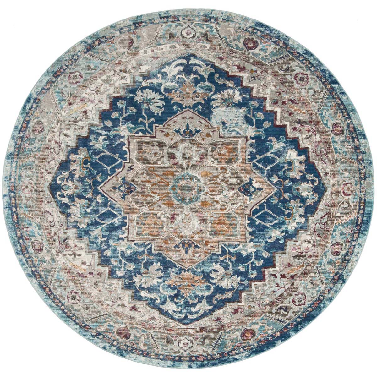 Safavieh Aria 119 Rug, ARA119 - Blue / Beige
