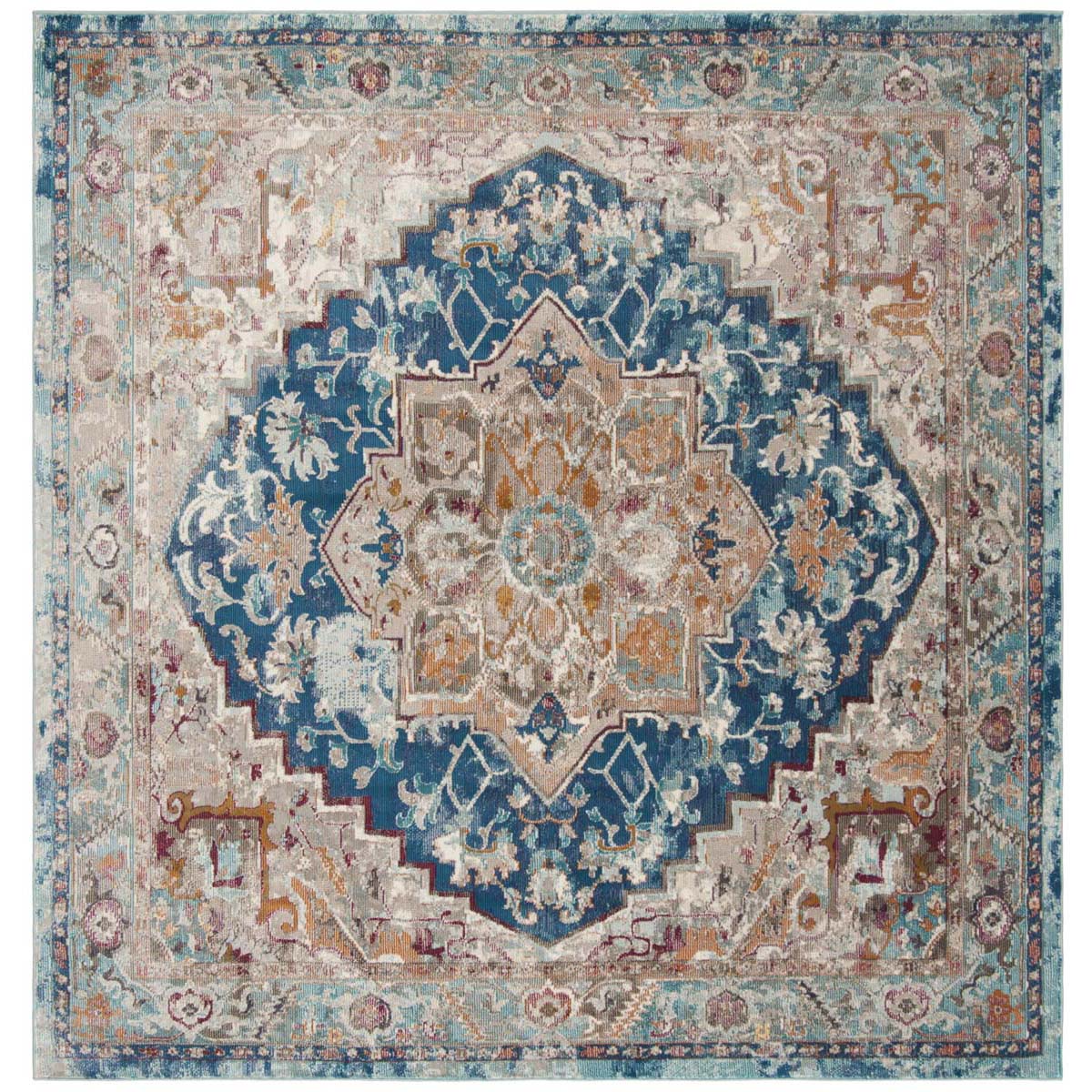 Safavieh Aria 119 Rug, ARA119 - Blue / Beige