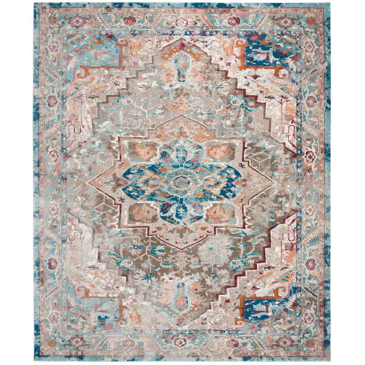 Safavieh Aria 119 Rug, ARA119 - Beige / Blue