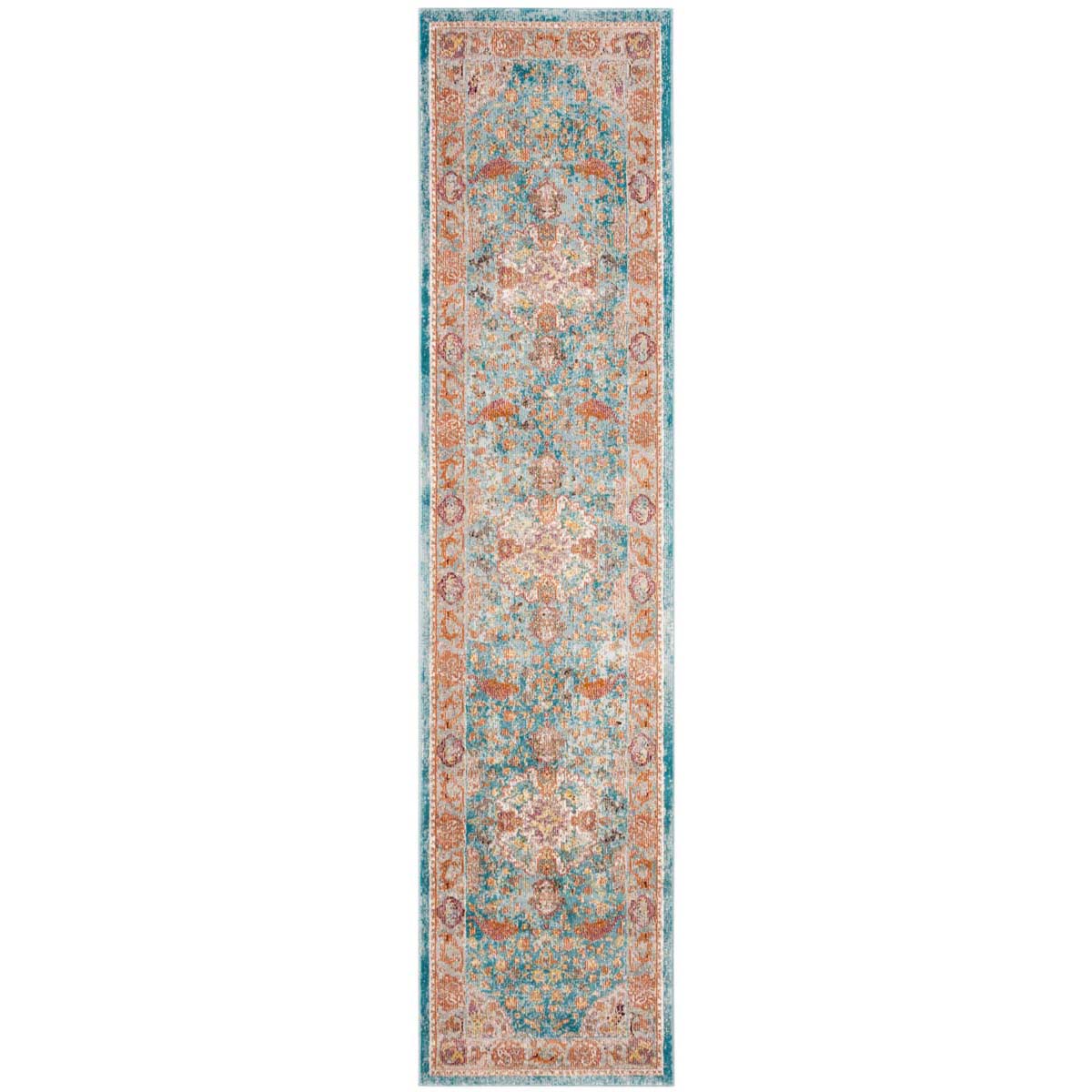 Safavieh Aria 120 Rug, ARA120 - Blue / Orange