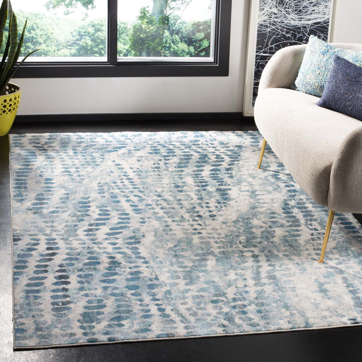 Safavieh Aria 121 Rug, ARA121 - Cream / Teal