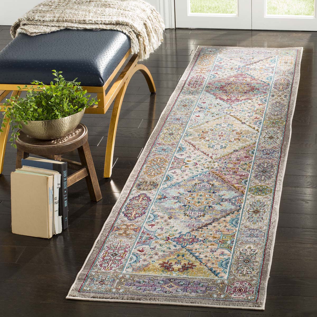 Safavieh Aria 127 Rug, ARA127 - Cream / Multi