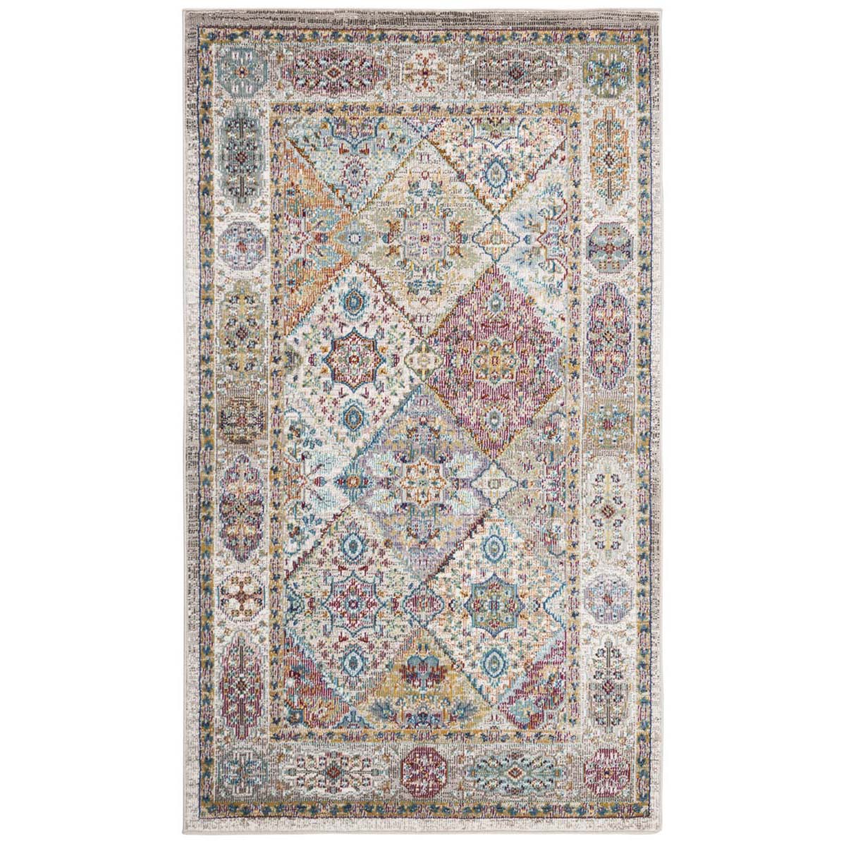 Safavieh Aria 127 Rug, ARA127 - Cream / Multi