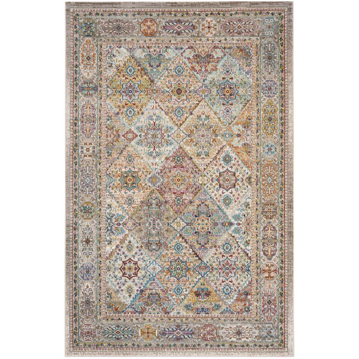 Safavieh Aria 127 Rug, ARA127 - Cream / Multi