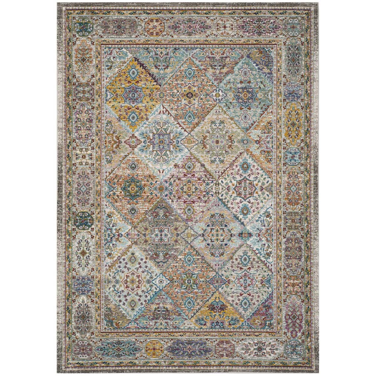 Safavieh Aria 127 Rug, ARA127 - Cream / Multi