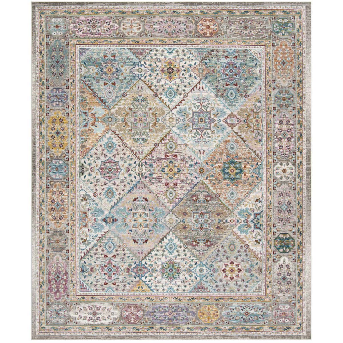 Safavieh Aria 127 Rug, ARA127 - Cream / Multi