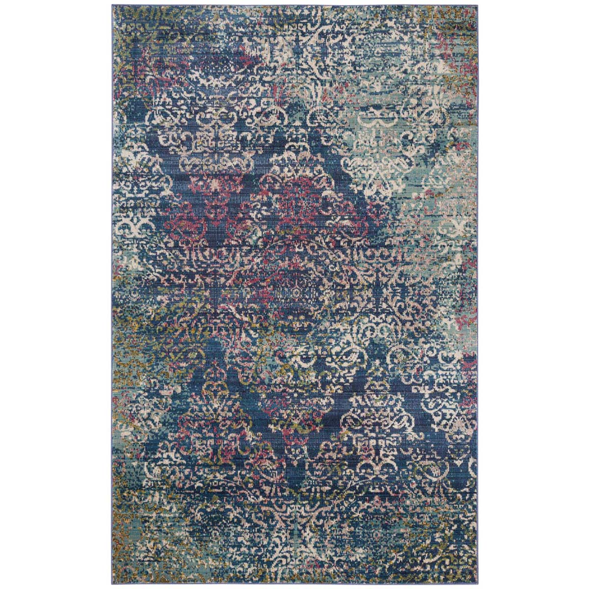 Safavieh Aria 128 Rug, ARA128 - Blue / Multi