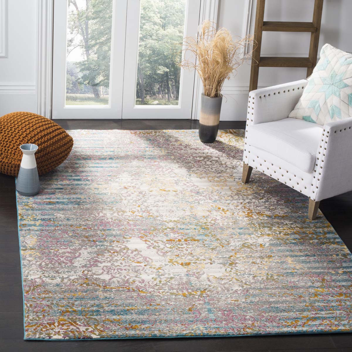 Safavieh Aria 128 Rug, ARA128 - Cream / Multi