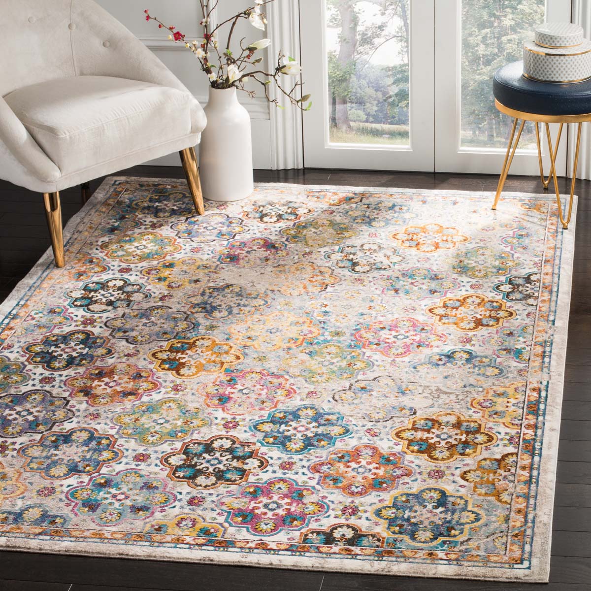 Safavieh Aria 161 Rug, ARA161 - Beige / Multi
