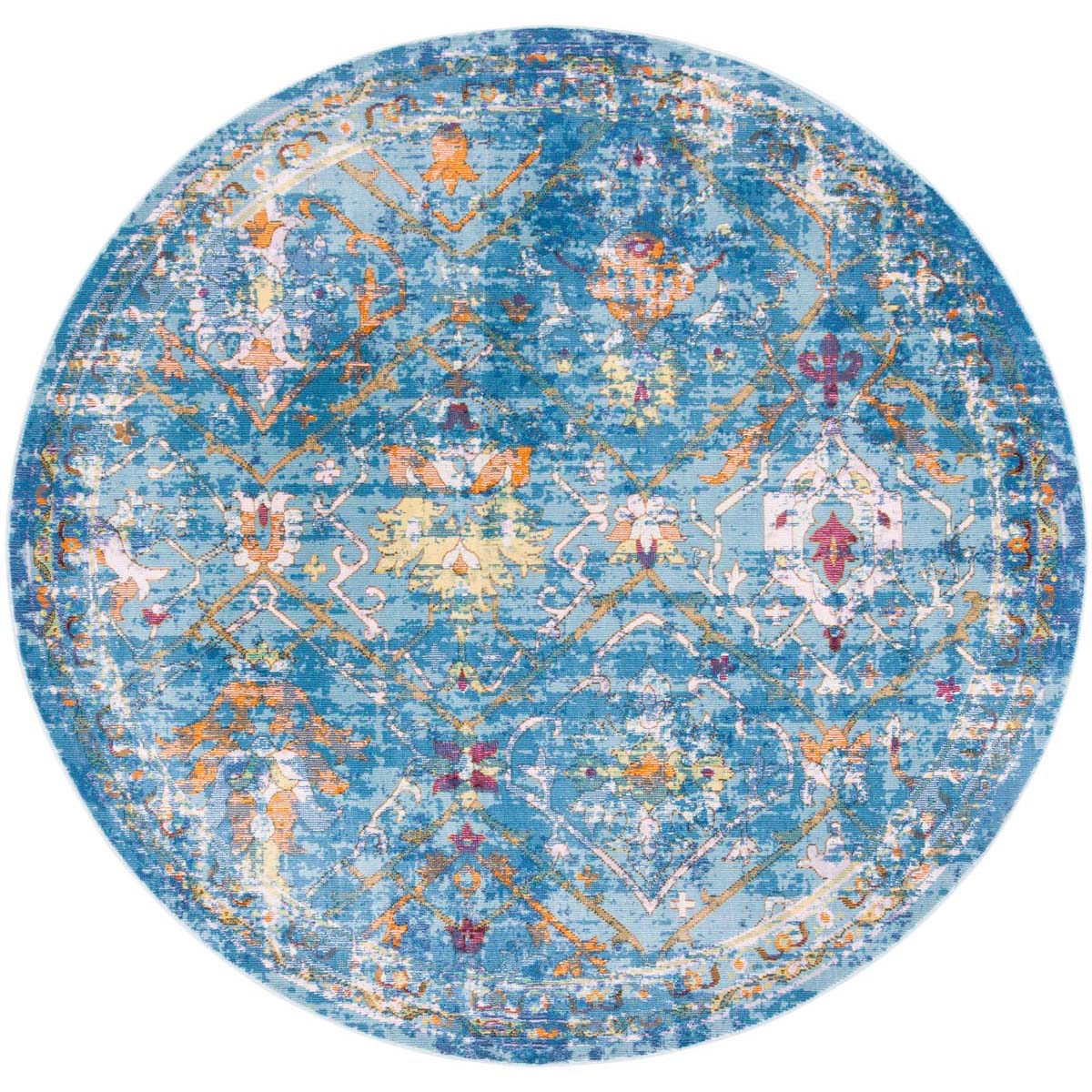 Safavieh Aria 169 Rug, ARA169 - Blue / Multi