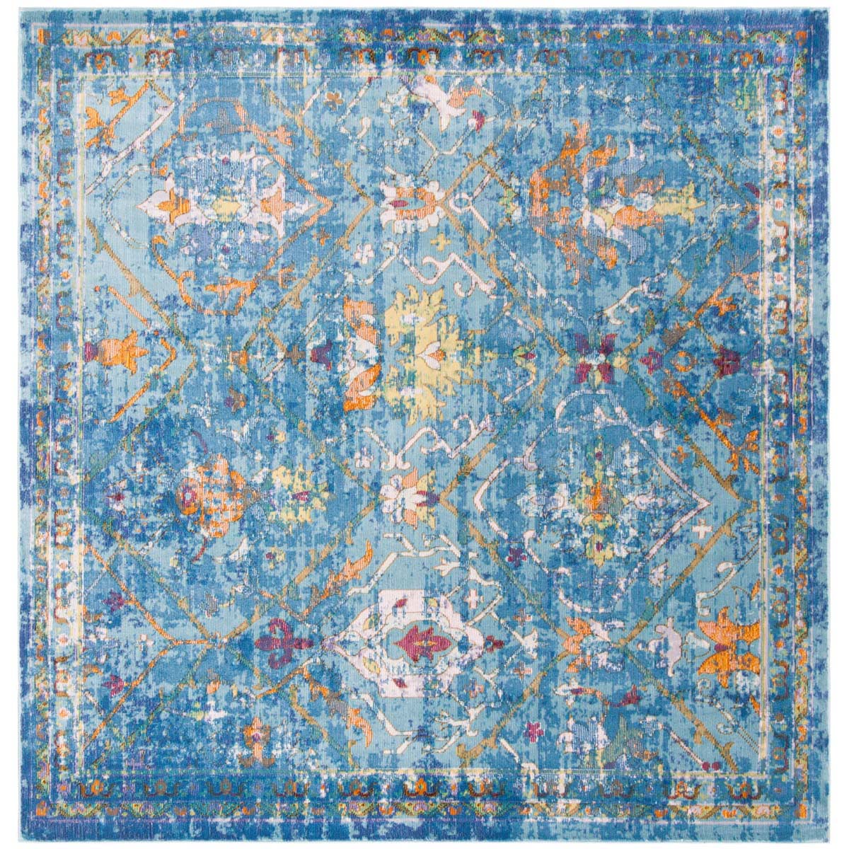 Safavieh Aria 169 Rug, ARA169 - Blue / Multi
