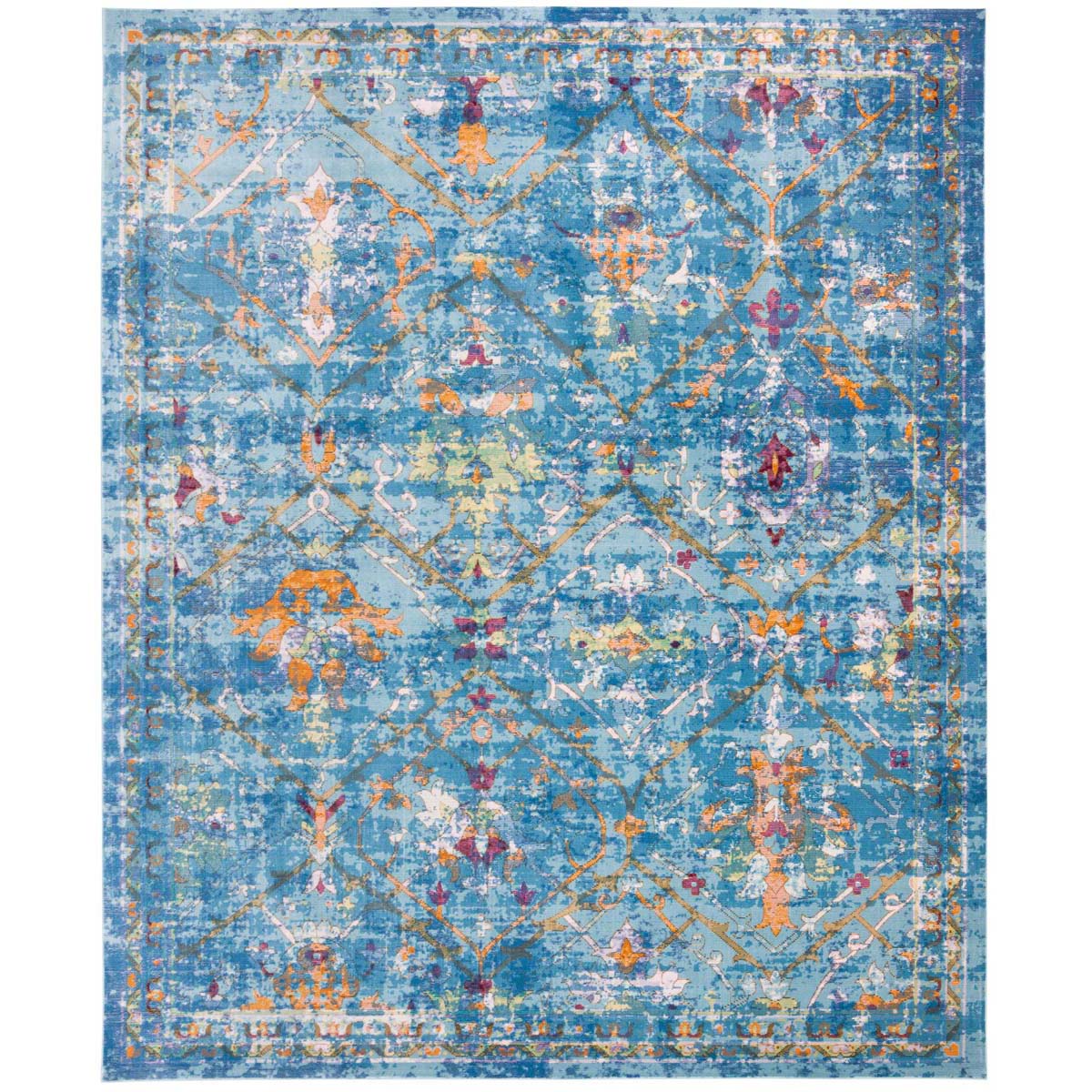 Safavieh Aria 169 Rug, ARA169 - Blue / Multi