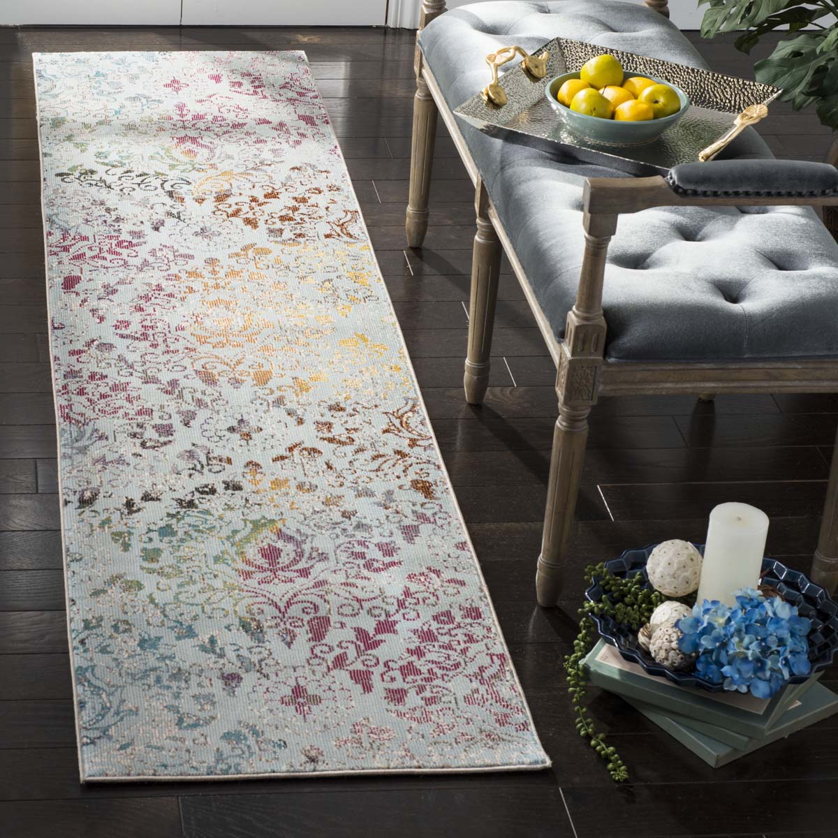 Safavieh Aria 172 Rug, ARA172 - Blue / Multi