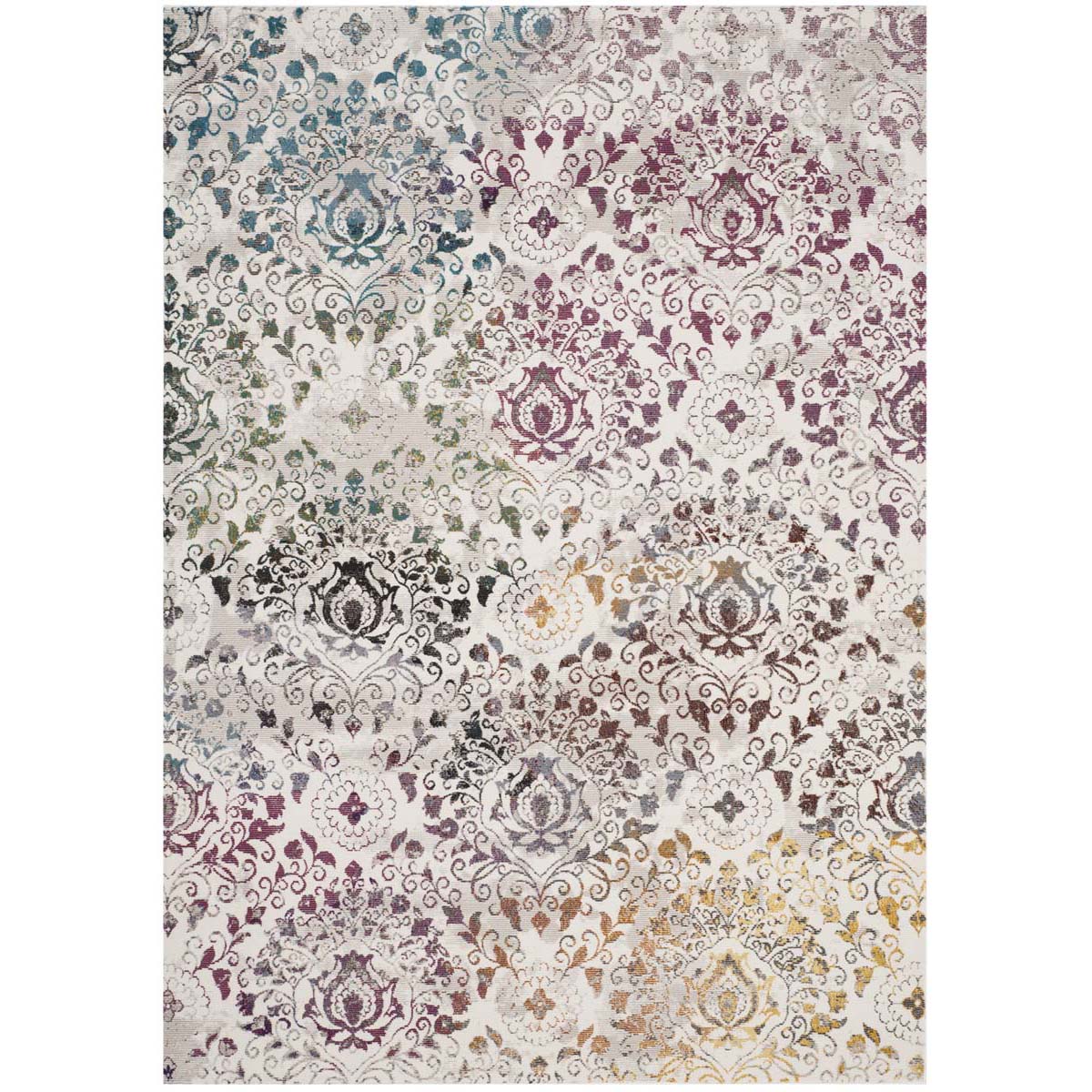 Safavieh Aria 172 Rug, ARA172 - Cream / Multi