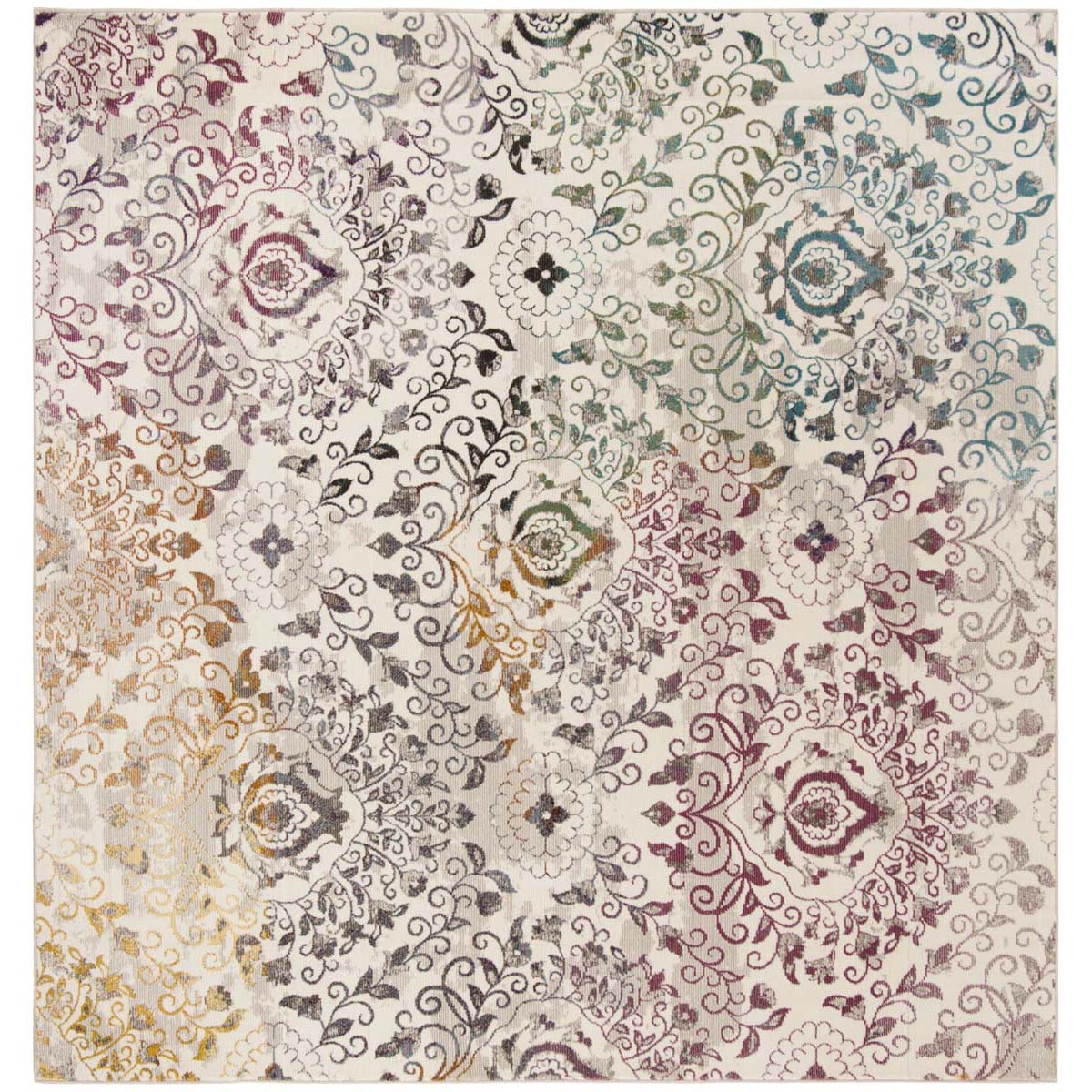 Safavieh Aria 172 Rug, ARA172 - Cream / Multi