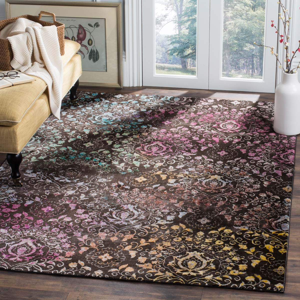 Safavieh Aria 172 Rug, ARA172 - Brown / Multi