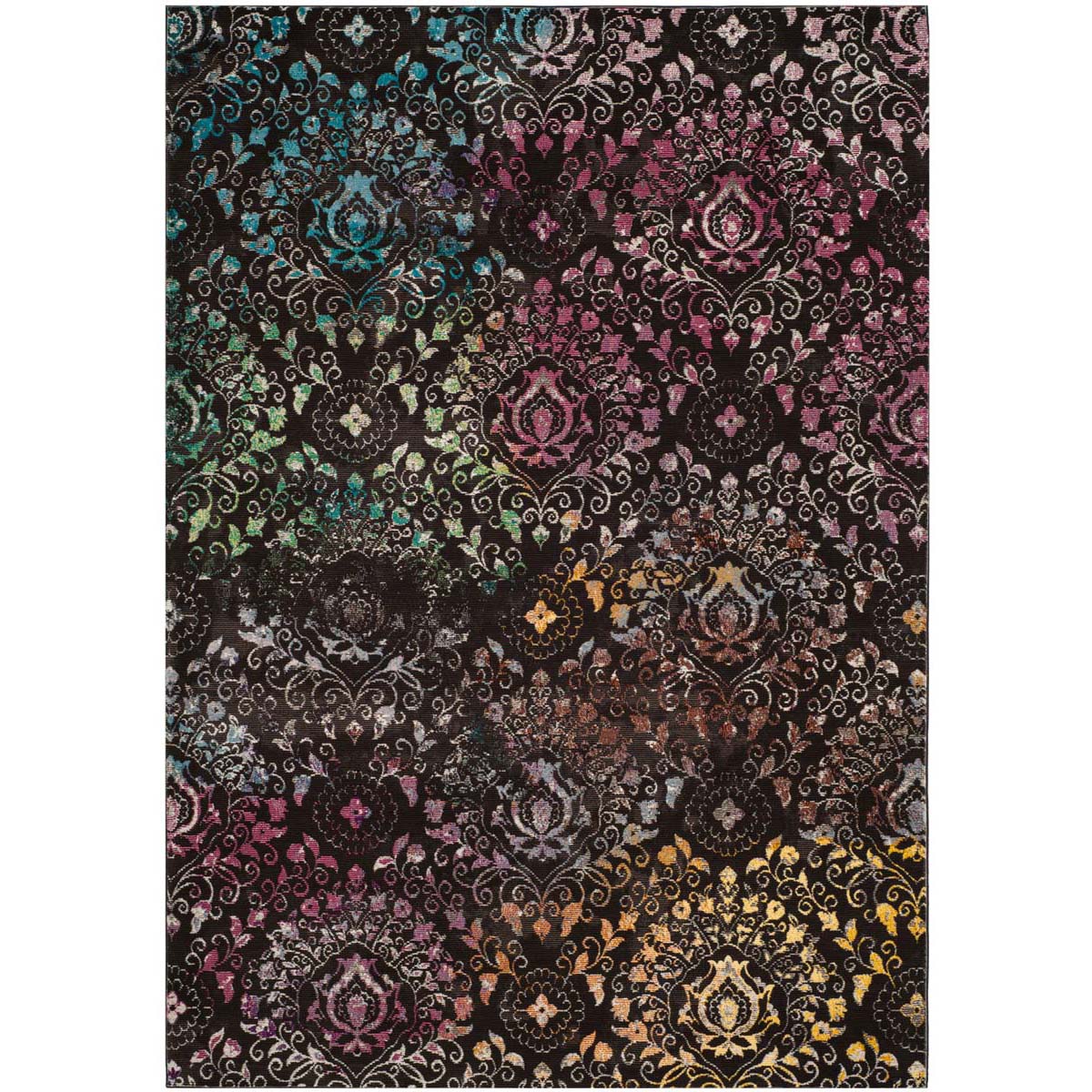 Safavieh Aria 172 Rug, ARA172 - Brown / Multi