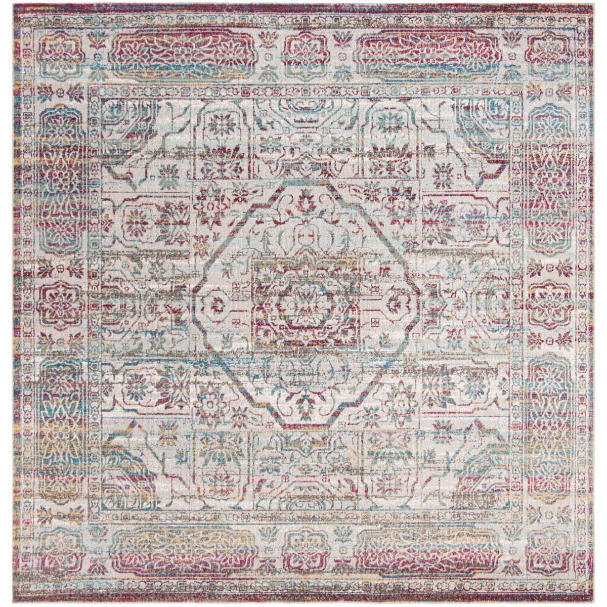 Safavieh Aria 179 Rug, ARA179 - Red / Creme