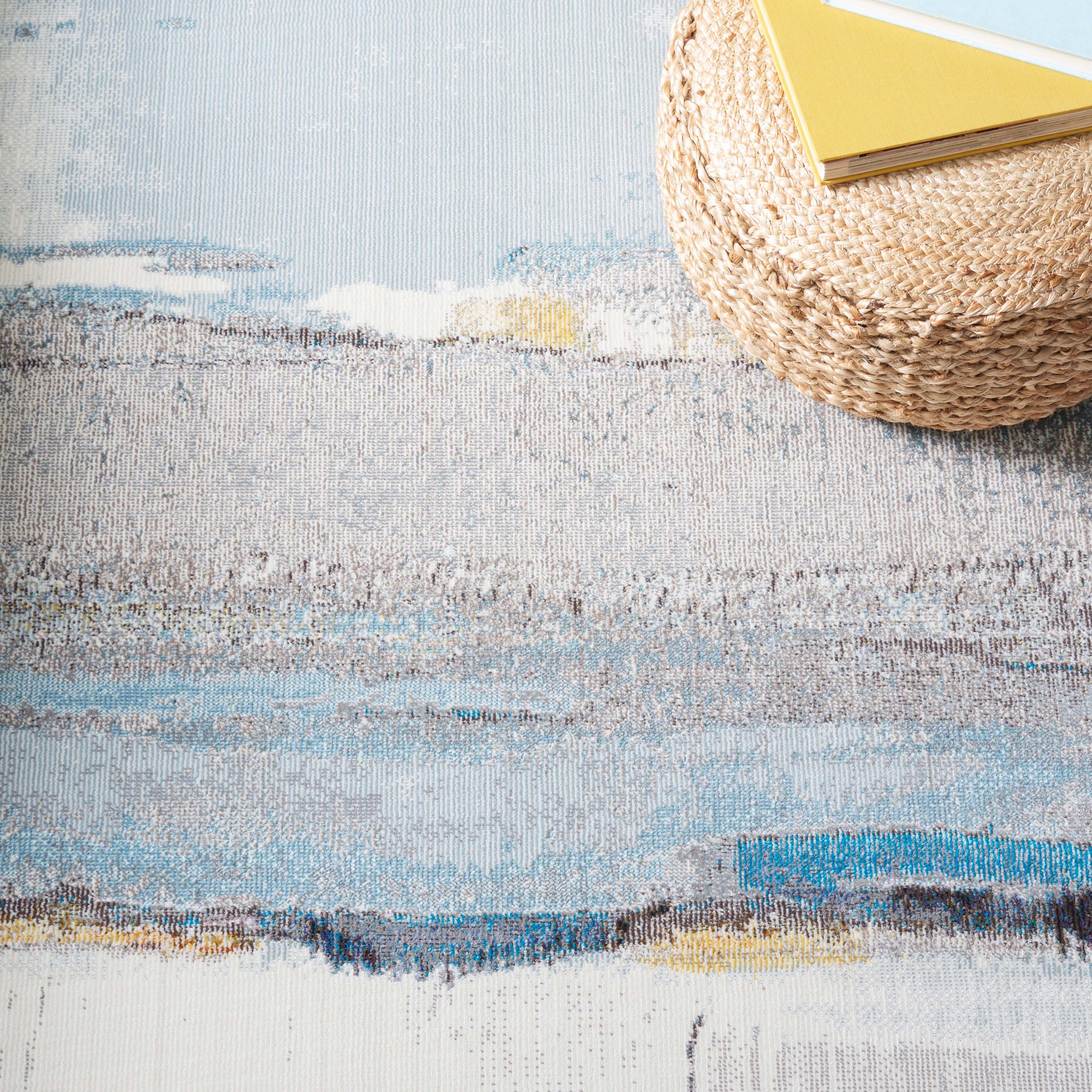 Safavieh Aria 190 Rug, ARA190 - Ivory / Light Blue