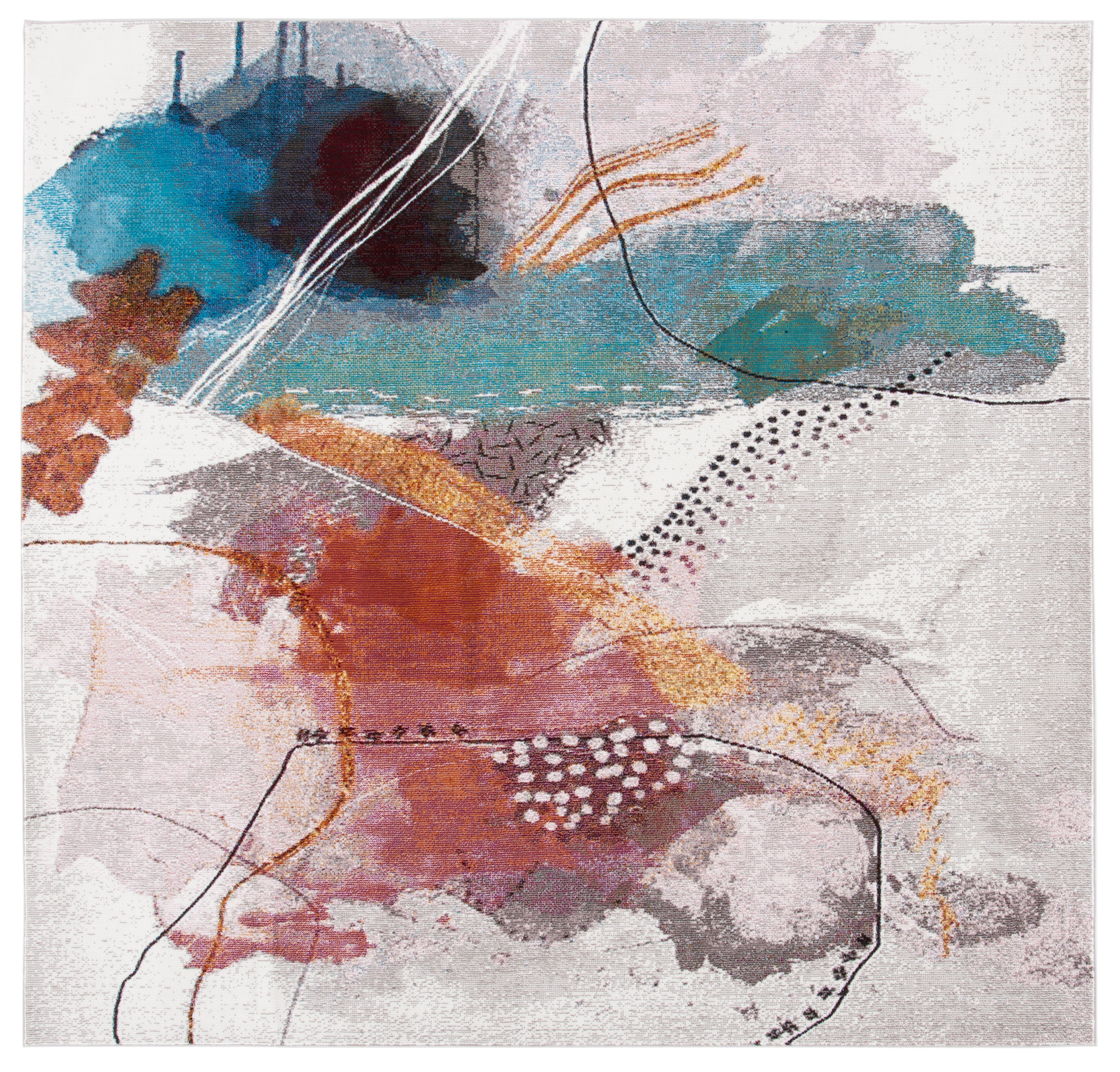 Safavieh Aria 193 Rug, ARA193 - Ivory / Red