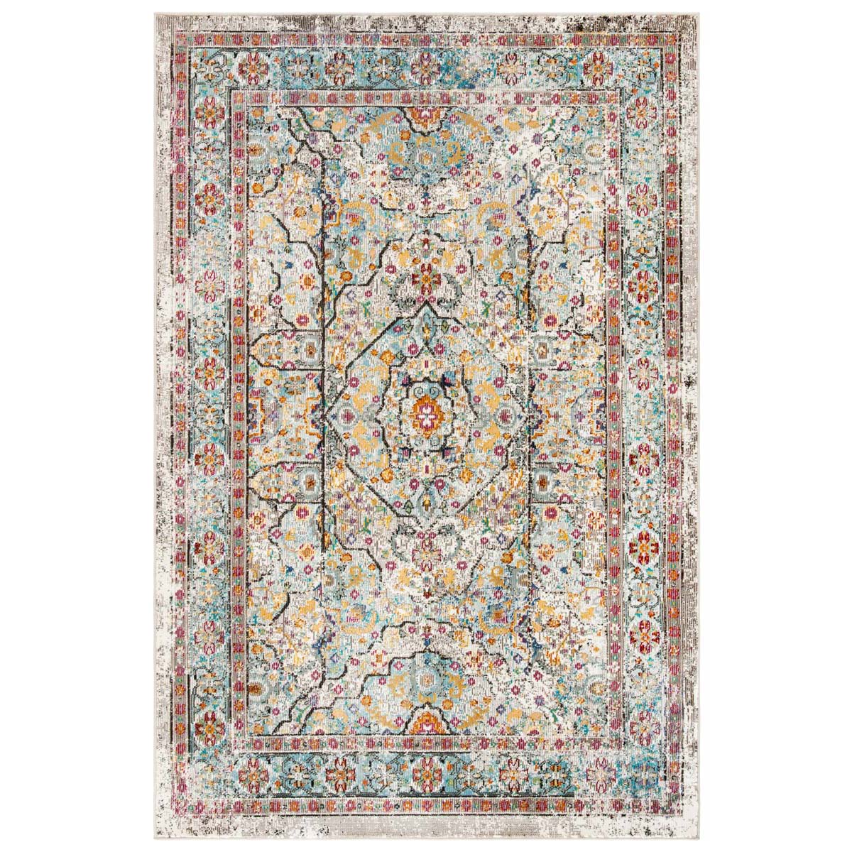 Safavieh Aria 199 Rug, ARA199 - Cream / Blue
