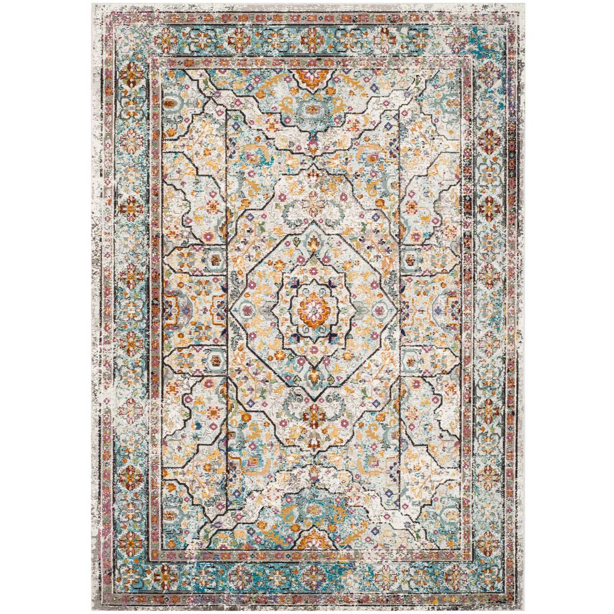 Safavieh Aria 199 Rug, ARA199 - Cream / Blue