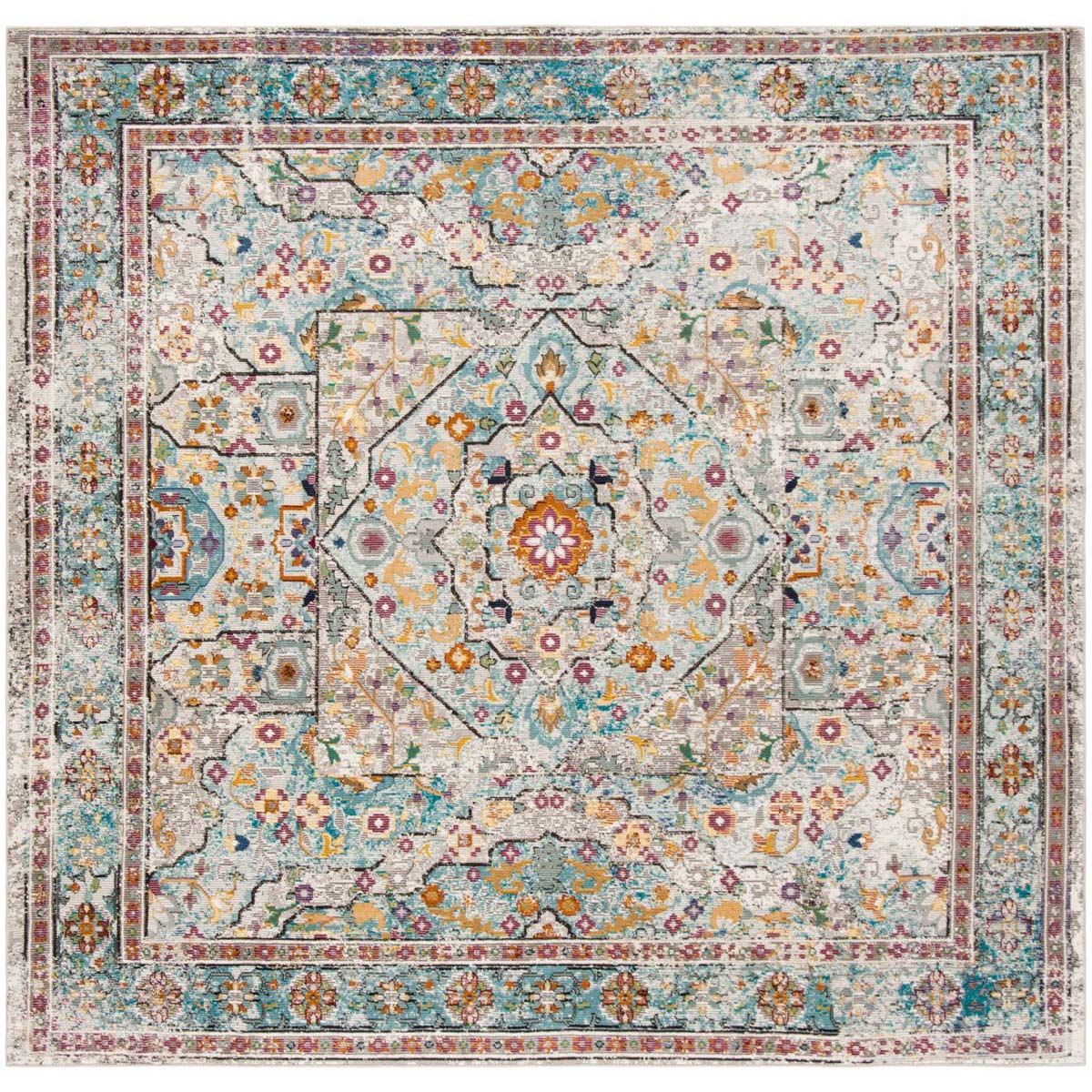 Safavieh Aria 199 Rug, ARA199 - Cream / Blue