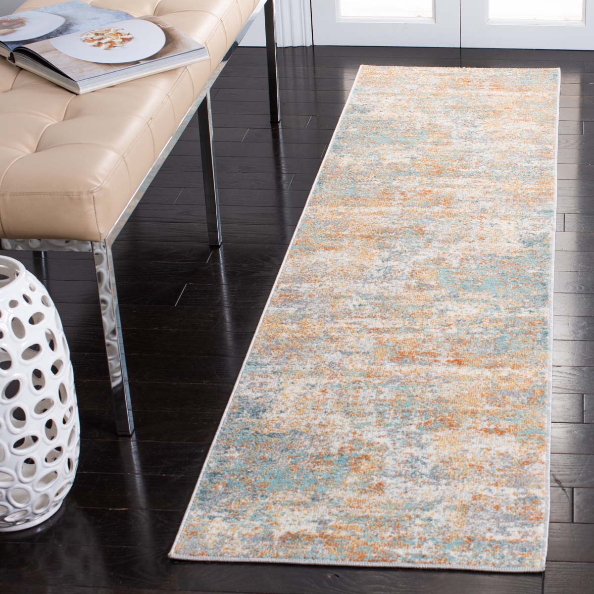 Safavieh Aria 566 Rug, ARA566 - Ivory / Aqua