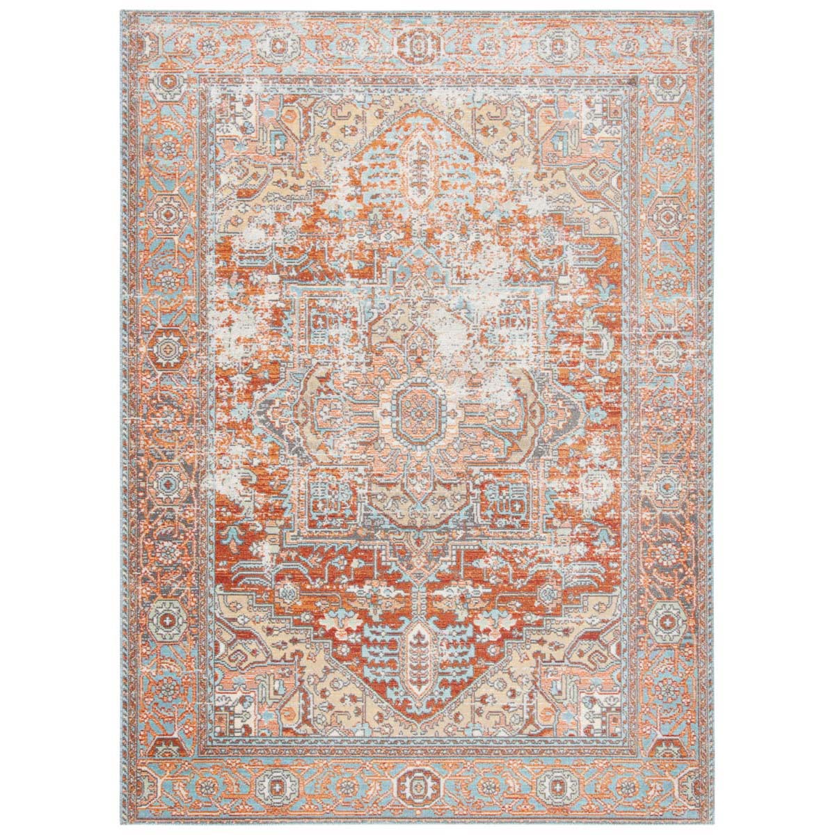 Safavieh Aria 580 Rug, ARA580 - Rust / Taupe