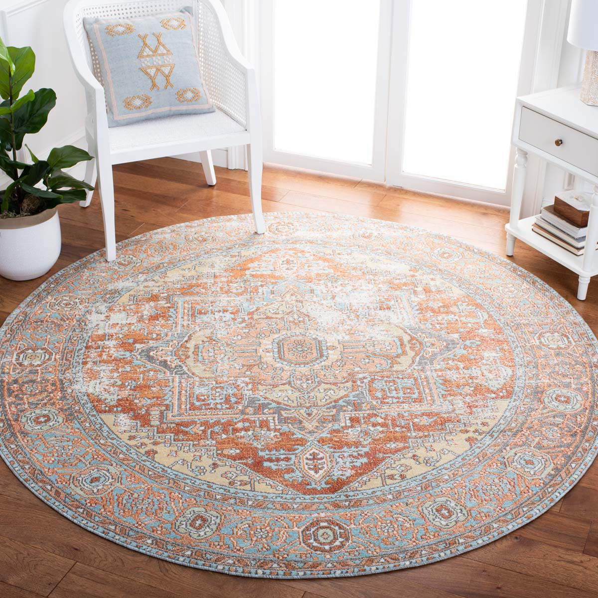 Safavieh Aria 580 Rug, ARA580 - Rust / Taupe