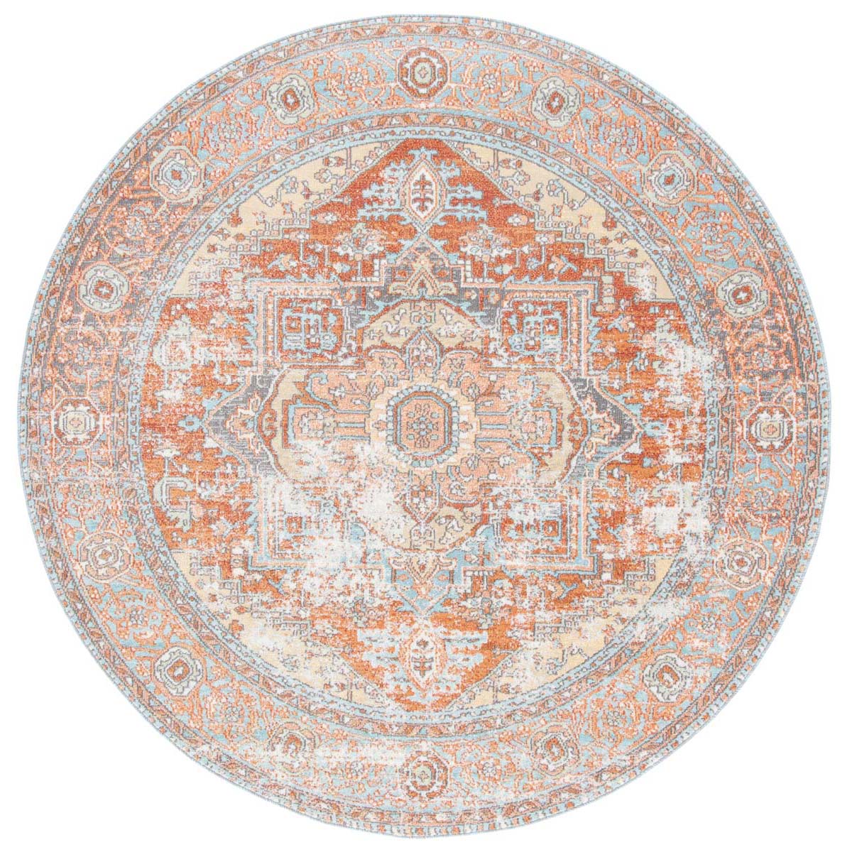 Safavieh Aria 580 Rug, ARA580 - Rust / Taupe