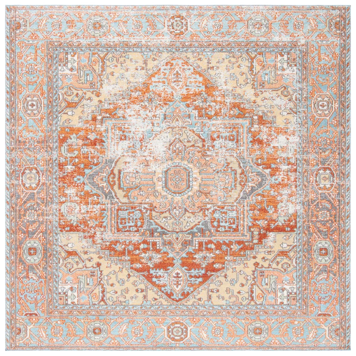 Safavieh Aria 580 Rug, ARA580 - Rust / Taupe