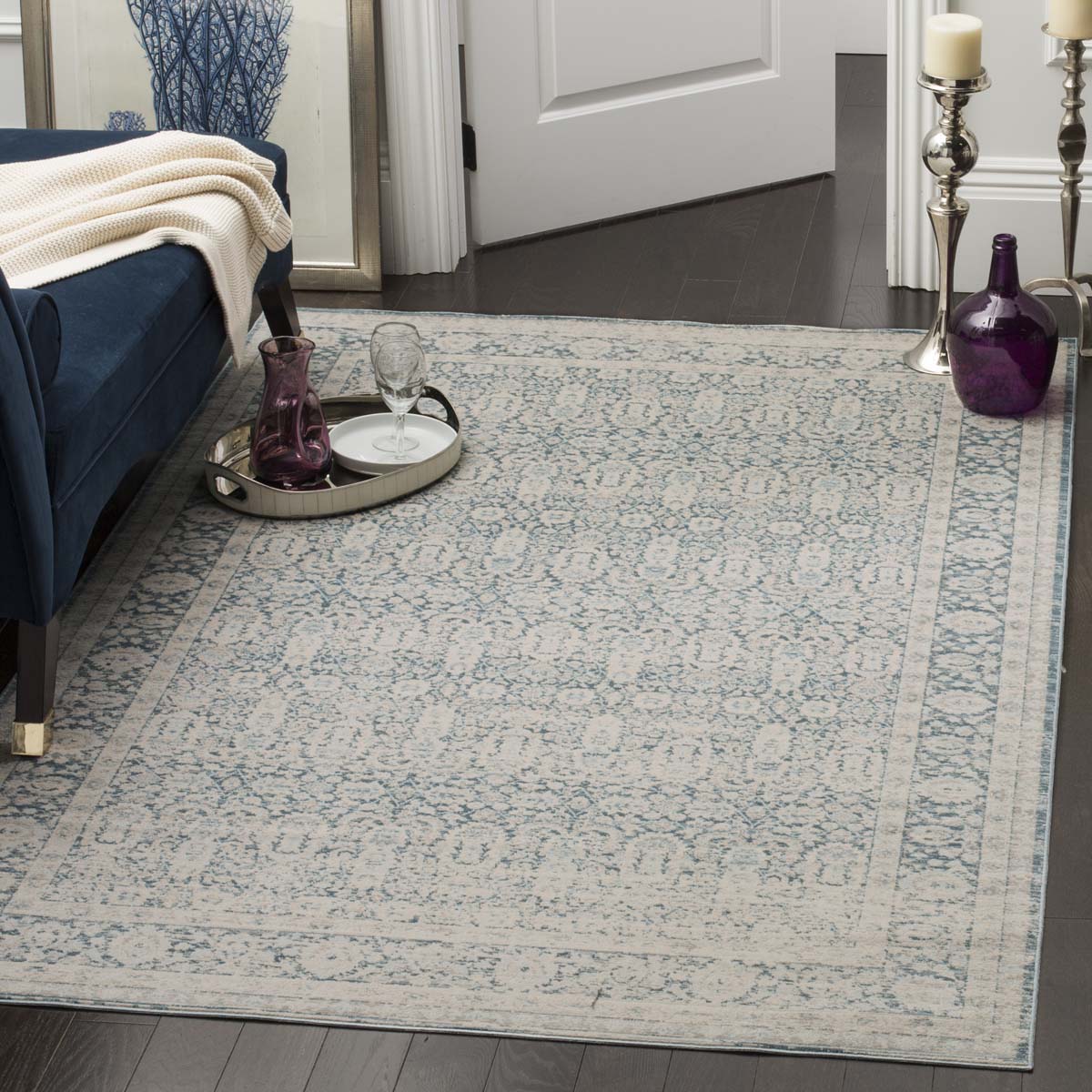 Safavieh Archive 674 Rug, ARC674 - Blue / Grey