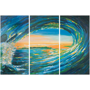 Safavieh Blue Grotto Triptych Wall Art, ART2041