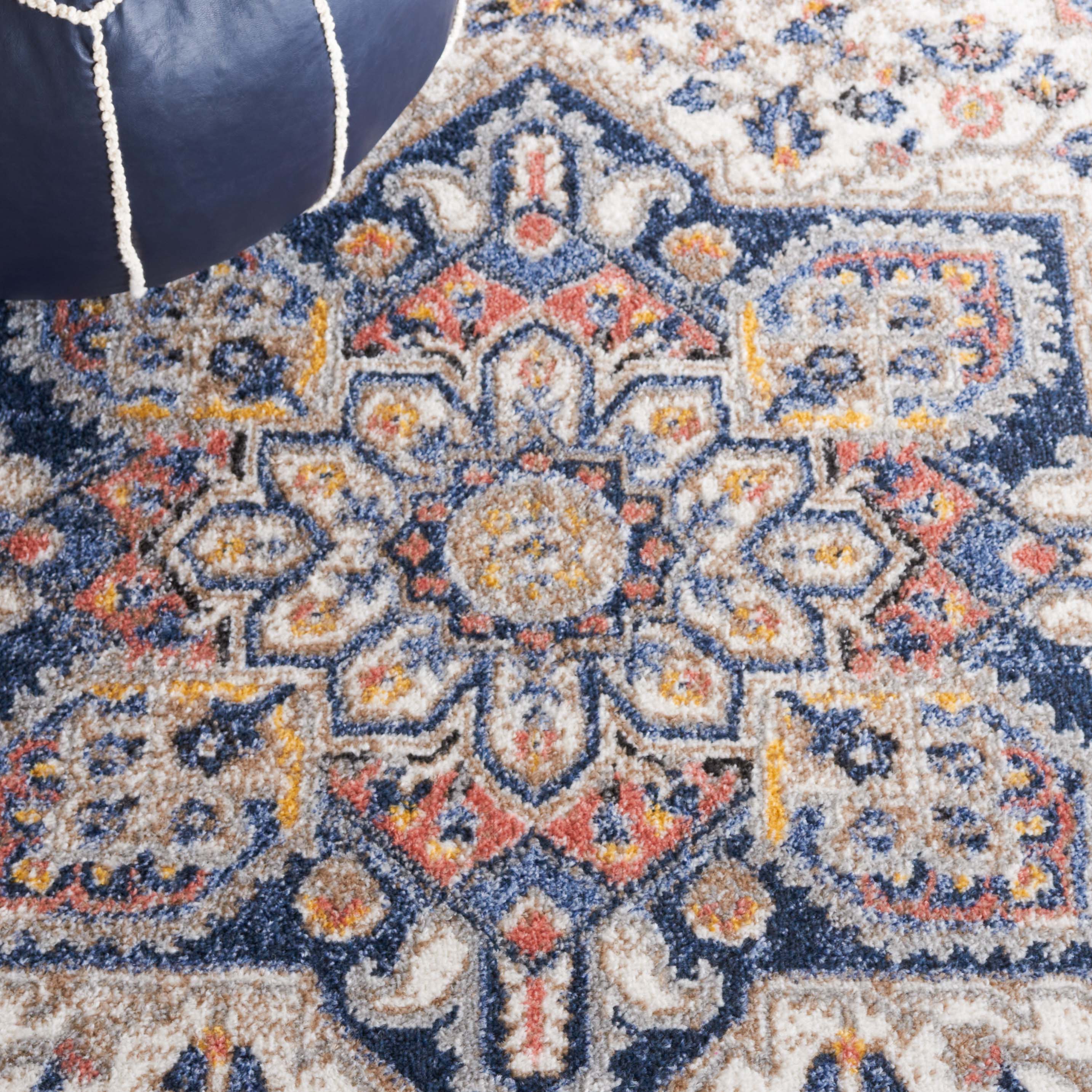 Safavieh Astoria 404 Rug, ASA404 - Blue / Rust