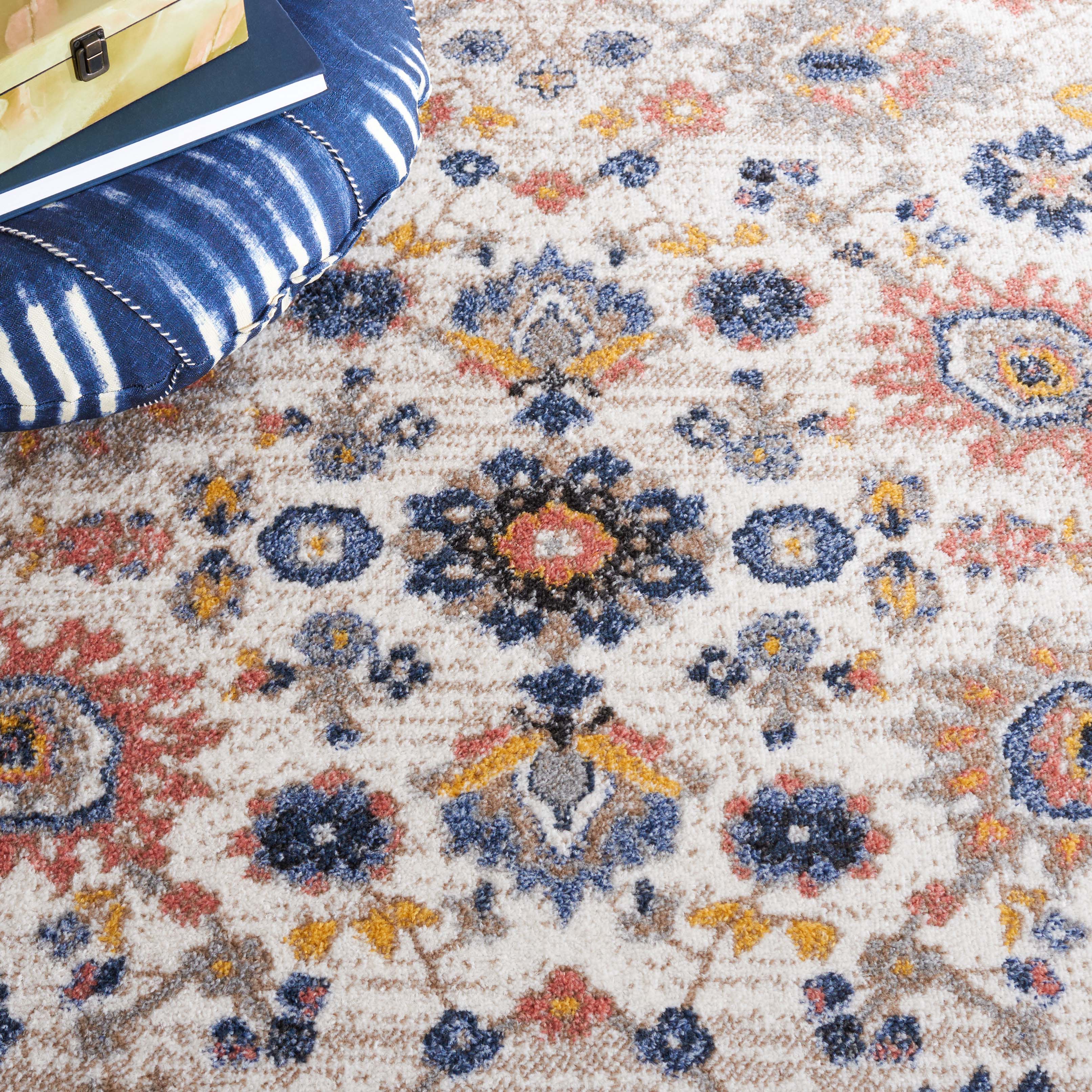 Safavieh Astoria 410 Rug, ASA410 - Beige / Blue