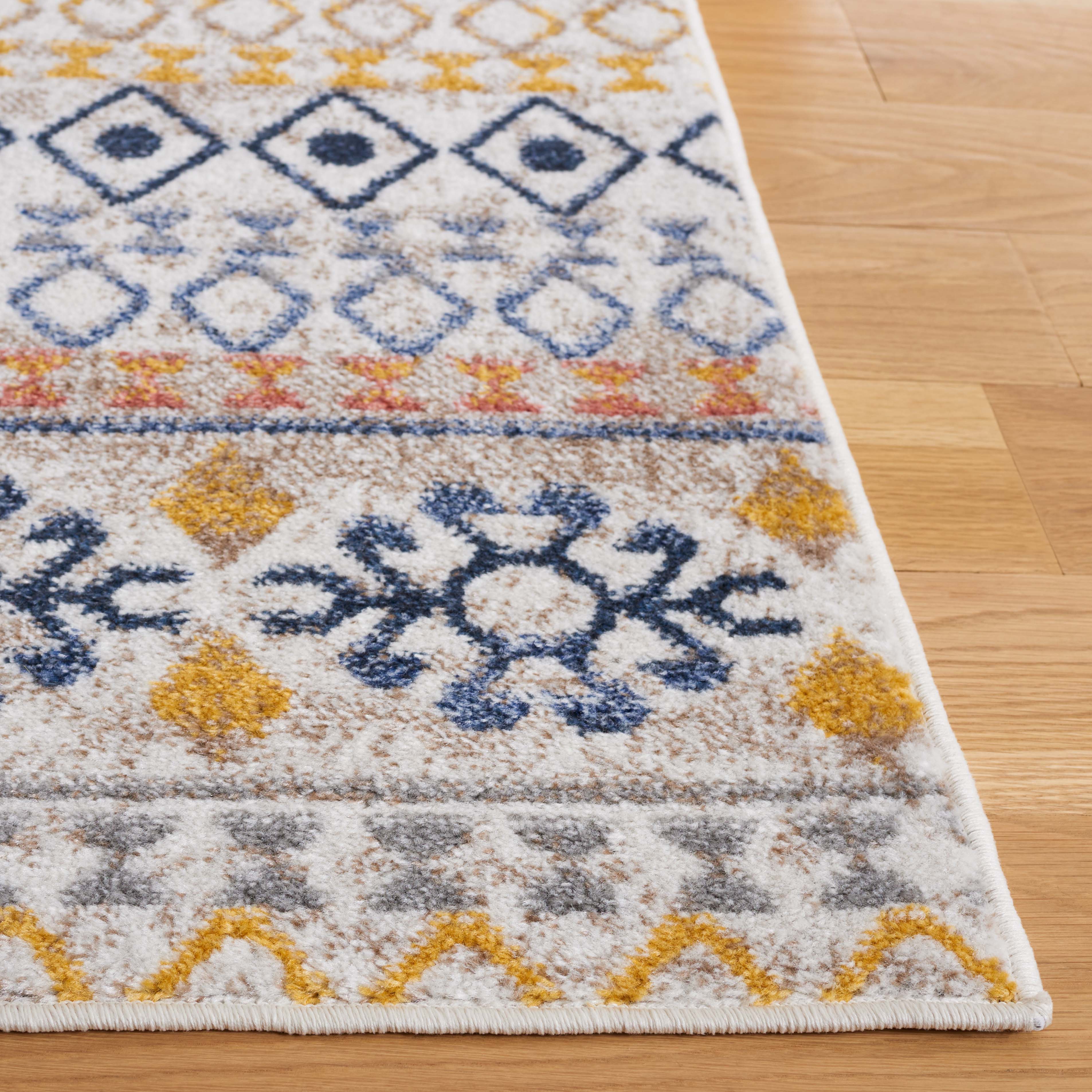 Safavieh Astoria 414 Rug, ASA414 - Ivory / Blue Rust