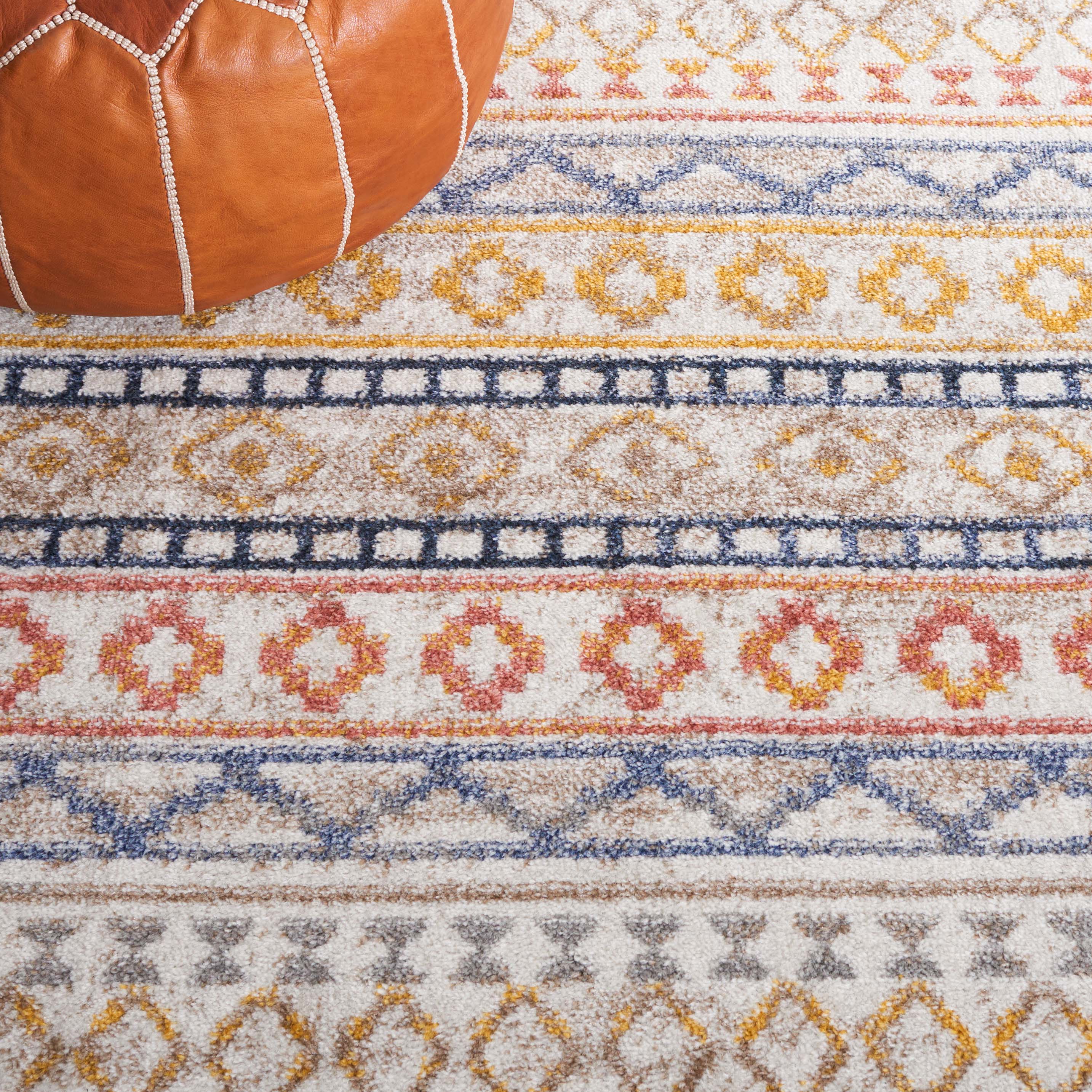 Safavieh Astoria 414 Rug, ASA414 - Ivory / Blue Rust