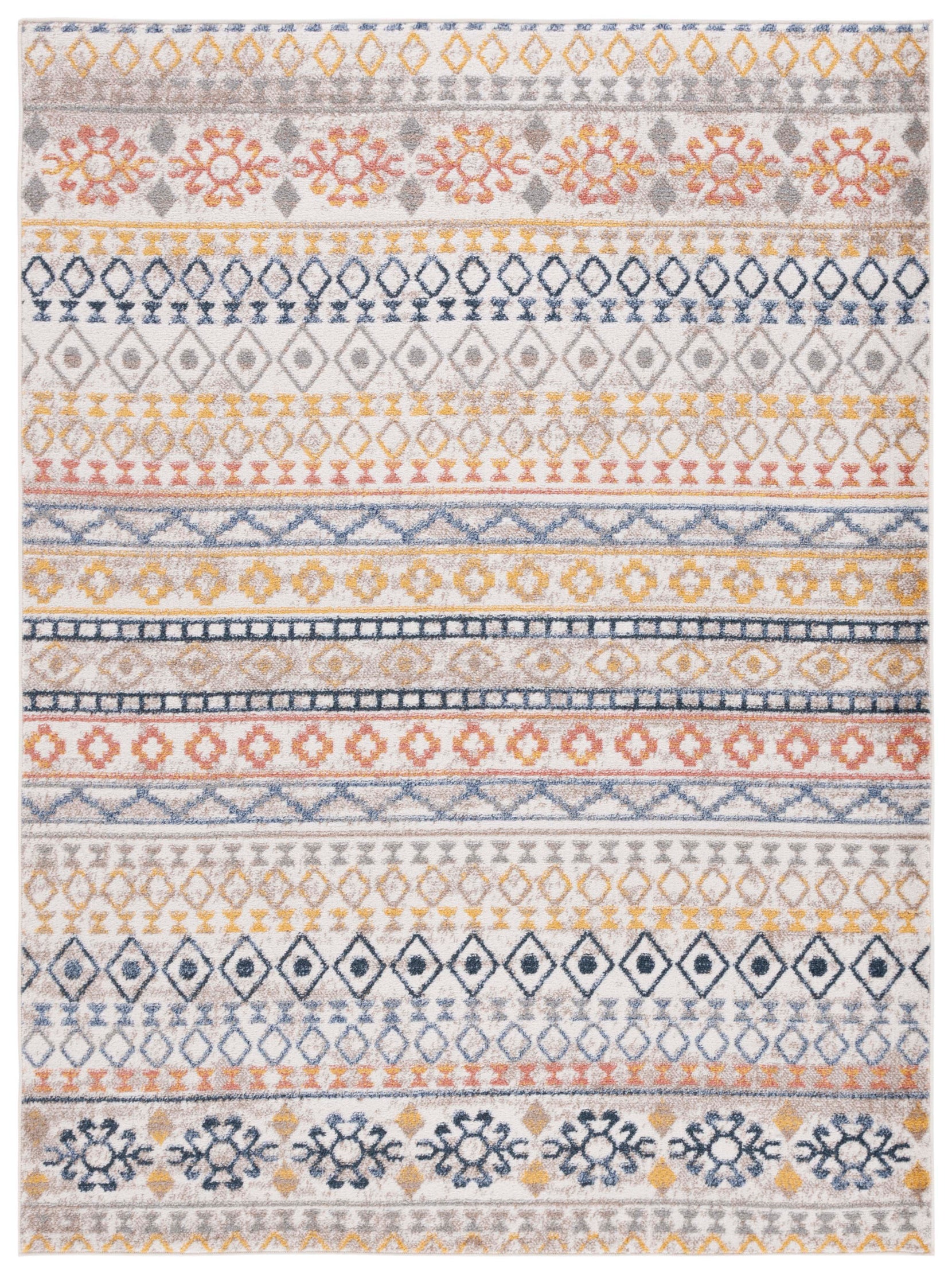 Safavieh Astoria 414 Rug, ASA414 - Ivory / Blue Rust
