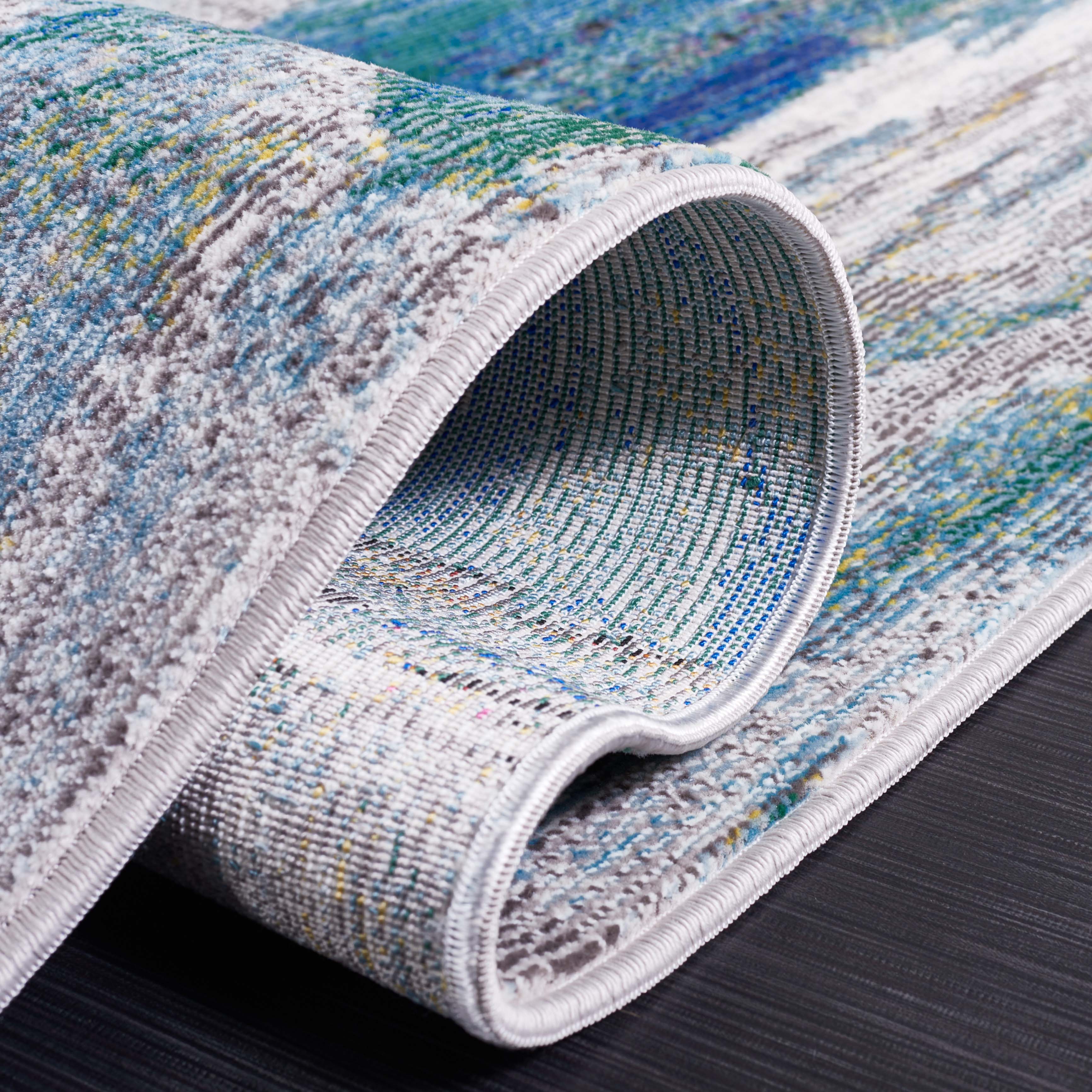 Safavieh Art Studio 114 Rug, ASD114 - Light Grey / Blue