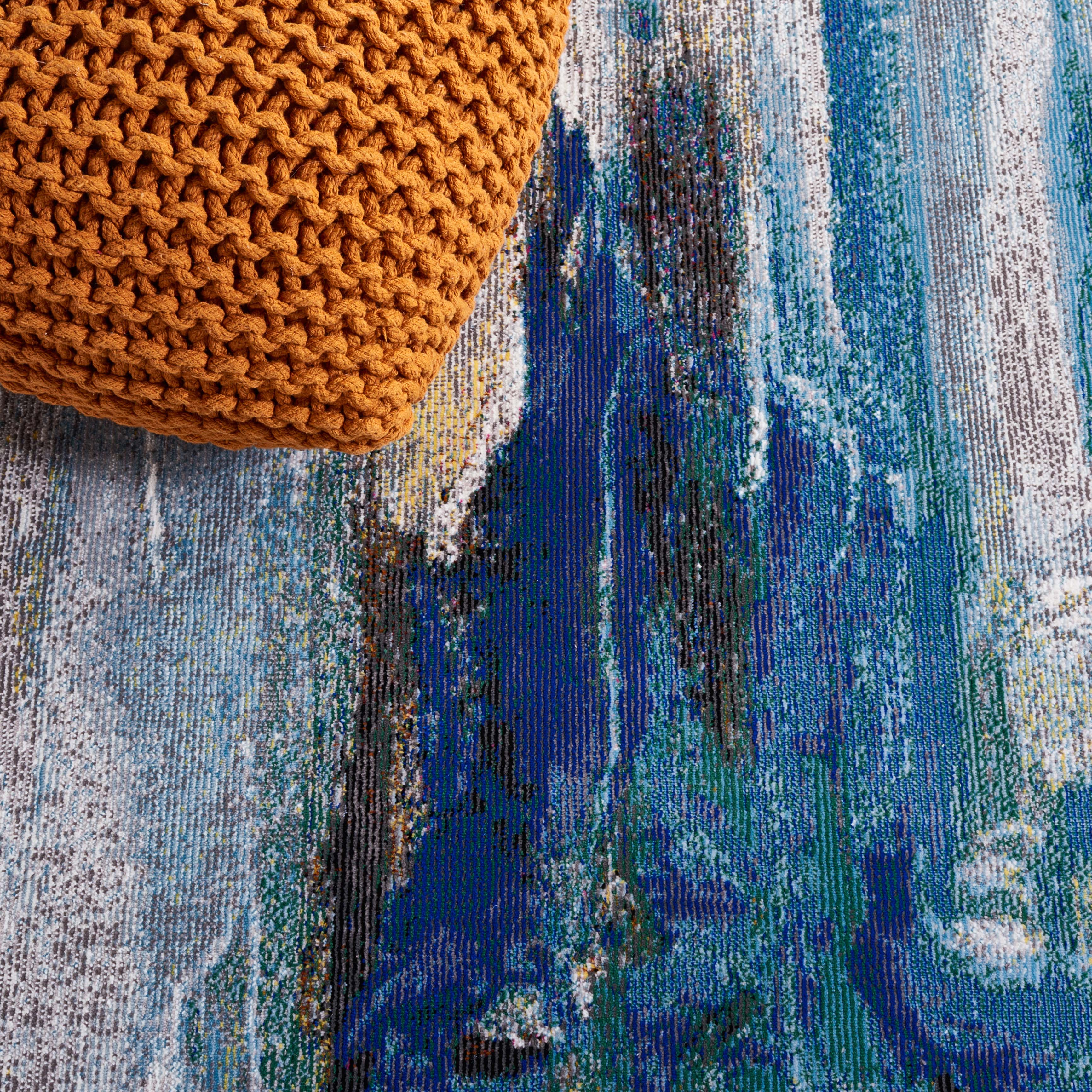 Safavieh Art Studio 114 Rug, ASD114 - Light Grey / Blue